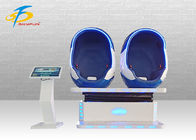 Two Seats VR Egg Cinema Machine + Vivulux VR Glasses Blue & White Color