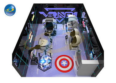 Küçük İşletme Sanal Gerçeklik Tema Parkı 9D VR Simülatörü Arcade Odası Oyun Merkezi