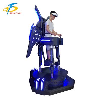 VR Uçuş Simülatörü, yukarıdan aşağı titreşim, etkileşimli kontroller ve LED efektleri ile sürükleyici 9D VR uçuş deneyimi