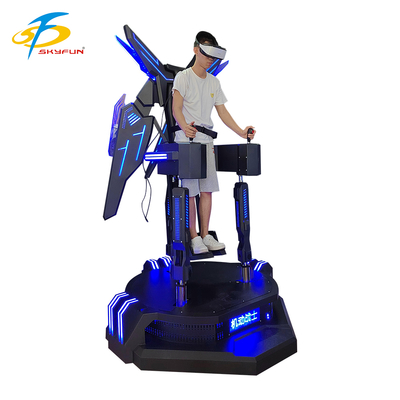 VR Uçuş Simülatörü, yukarıdan aşağı titreşim, etkileşimli kontroller ve LED efektleri ile sürükleyici 9D VR uçuş deneyimi