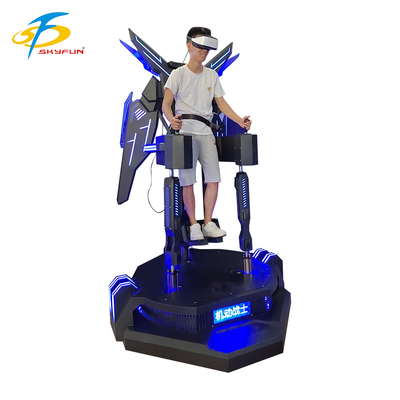 VR Uçuş Simülatörü, yukarıdan aşağı titreşim, etkileşimli kontroller ve LED efektleri ile sürükleyici 9D VR uçuş deneyimi