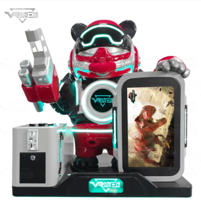 VR Panda Askeri 7 oyun, oyuncak dağıtıcısı, çoklu ödeme desteği ve arcade için özelleştirilebilir Panda tasarımı ile son teknoloji interaktif VR çekim makinesi