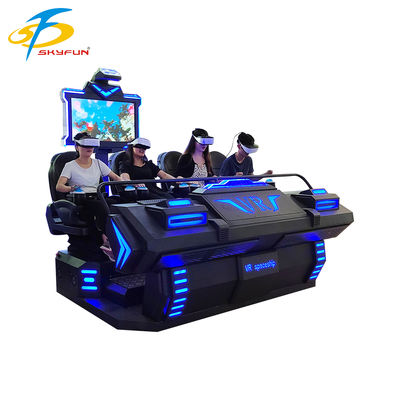 9D VR 4 Koltuklu Sineması 100'den fazla Film ve 15 Interaktif Oyunlu Çok kişilik Immersive VR Tiyatrosu, Deepoon VR Gözlükleri
