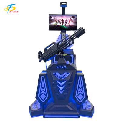 9D VR Gatling Atış Simülatörü – 42 İnç LCD Ekranlı, 5 Heyecan Verici Oyunlu HTC Vive VR Silah Oyunu