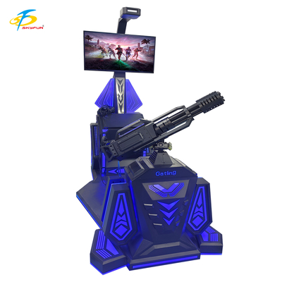9D VR Gatling Atış Simülatörü – 42 İnç LCD Ekranlı, 5 Heyecan Verici Oyunlu HTC Vive VR Silah Oyunu