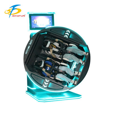 360 derece VR Simülatörü Elektrikli Dönüşüm Çeşitli Oyunlar Konforlu Koltuklar Fütüristik Tasarım Çift Güvenlik Kulaklık Esnek