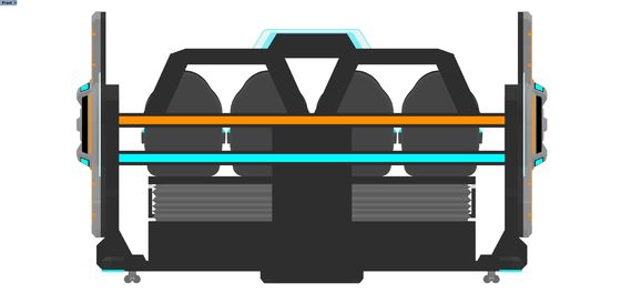 EĞLENCE Sineması 4 Koltuklu VR Sinema Simülatörü | Büyük Ön Ekranlı, Birleştirme Tasarımlı, DPVR Gözlüklü ve Dinamik Özel Efektli Çok Oyunculu 9D VR Hareketli Sürüş - SKYFUN Üreticisi