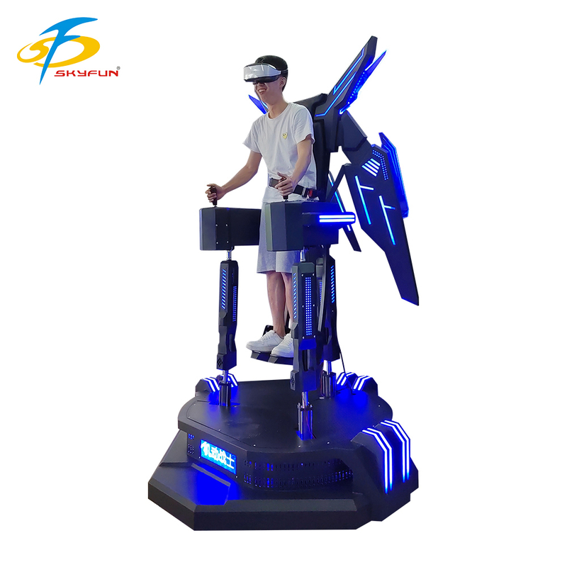 VR Uçuş Simülatörü, yukarıdan aşağı titreşim, etkileşimli kontroller ve LED efektleri ile sürükleyici 9D VR uçuş deneyimi