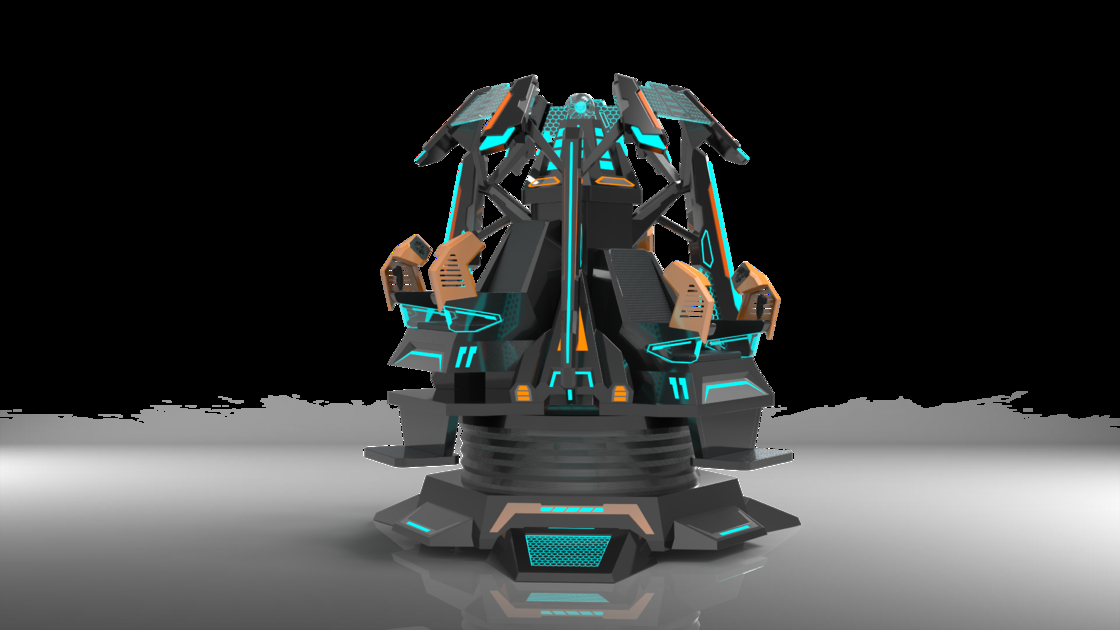 Eğlenceli Yıldız Kulesi 3 Kişilik VR Sinema Simülatörü | Özel 9-DOF Hareket Tasarımı, 360° Ekran, Çoklu Özel Efektler, DPVR Gözlükleri ve 3 Oyuncuya Özel Sürükleyici Sürüş – SKYFUN Üreticisi