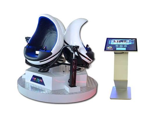 6 Özel Efektli 3 Koltuk 9D Yumurta VR Sineması, Sanal Gerçeklik Hareket Simülatörü