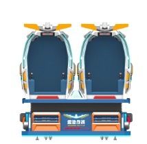 VR Savaş ve Eğlenceli Uçuş - Dinamik Hareketli Koltuklu 2 Kişilik VR Sineması, 50+ VR Filmi, Gerçekçi Özel Efektler ve Sürükleyici Eğlence için Dayanıklı Fiberglas