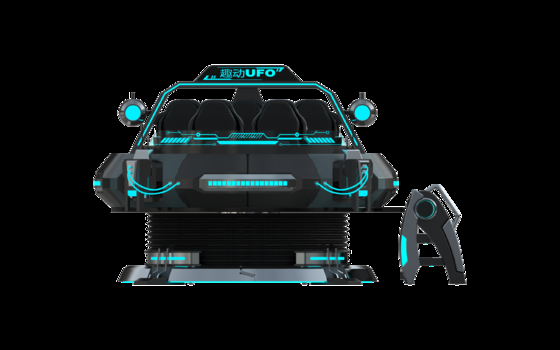 Özel FUN UFO 5 Koltuklu VR Sinema Simülatörü. Çok oyunculu 9 boyutlu VR Motion Ride DPVR Gözlüğü, 32 inçlik monitör, Güvenilir Sempre Wire Loop ve Büyük Hareket Sistemi ile.