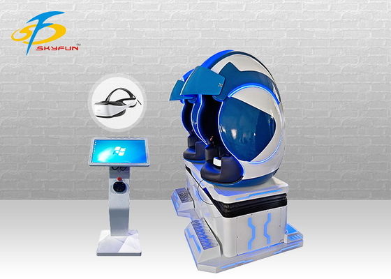 2 Tür Dokunmatik Ekranlı Dinamik Sanal Gerçeklik Koltuğu 2 Koltuklu VR Yumurta Sineması