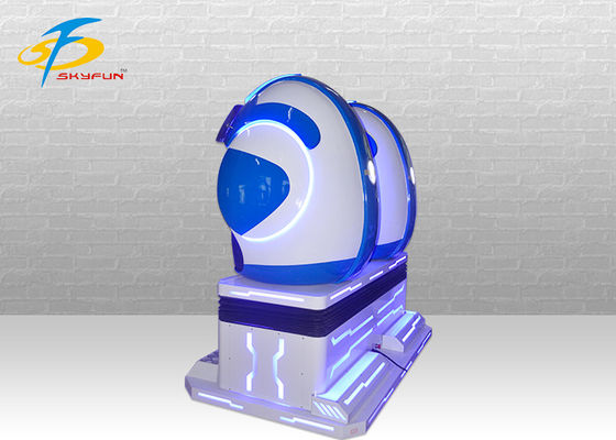 2 Koltuk 9D VR Simülatörü 42 Inç Dokunmatik Ekran Mavi Tamamen Sürükleyici Elektronik Oyun Oyunları